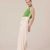 TARA JARMON Pantalon Pyla En Crepe Ecru Best