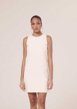 TARA JARMON Robe Rawell En Double Toile Ecru Wholesale
