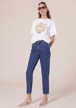 TARA JARMON Taraclub T-Shirt Jersey Blanc Clearance